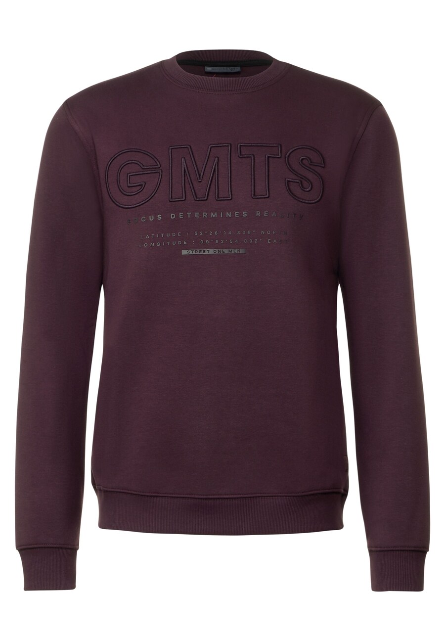 

Толстовка Street One MEN, цвет Aubergine/mottled purple