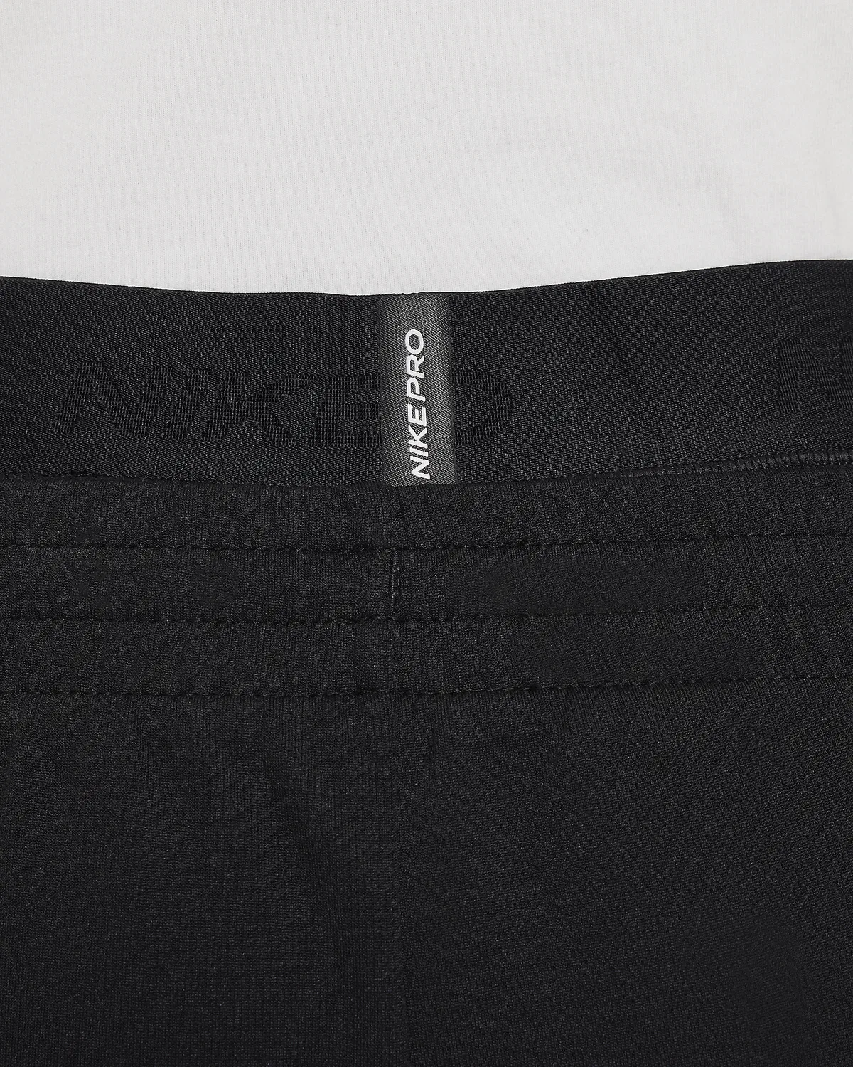 Детские (мальчиковые) лосины Nike Pro Dri-FIT, Black/Black/White — фото 4