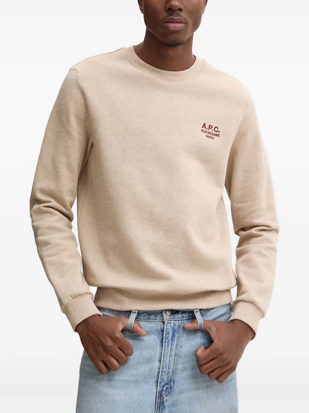 

Толстовка с вышивкой A.P.C., нейтральный