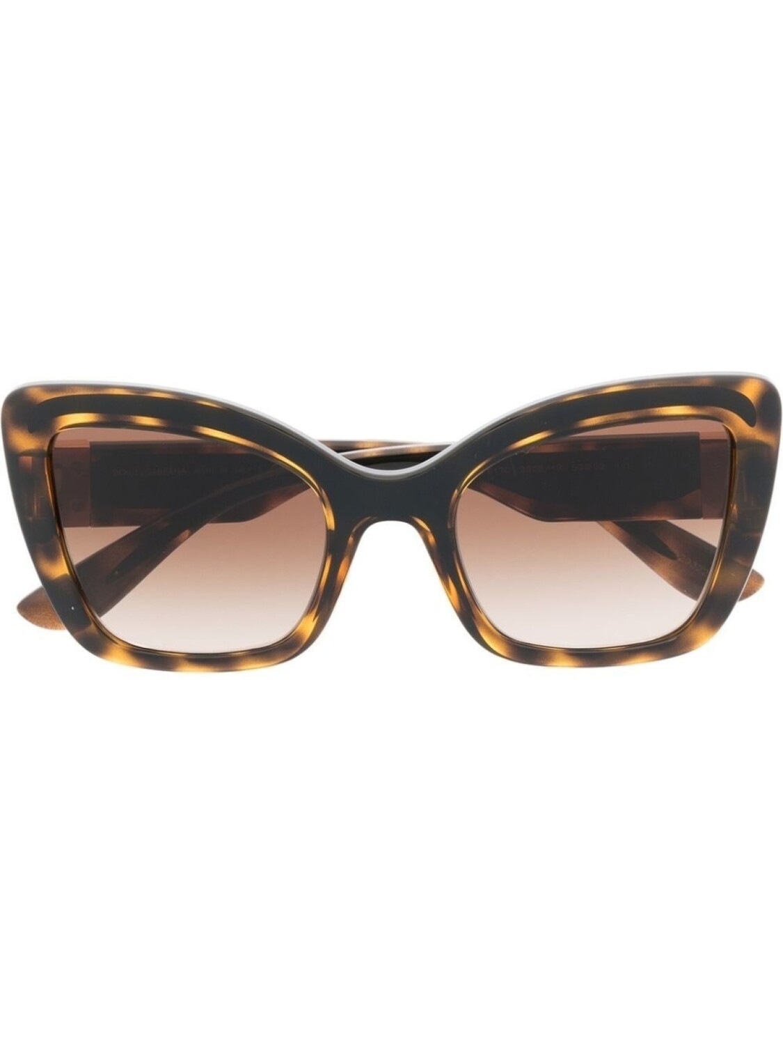 

Солнцезащитные очки в массивной оправе 'кошачий глаз' Dolce & Gabbana Eyewear, коричневый