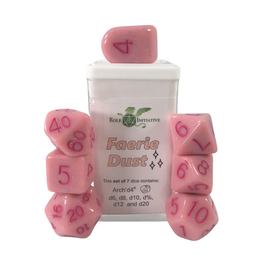 

Набор Poly — Faerie Dust с Arch'd4 (7), Game Dice - Opaque (Role 4 Initiative)