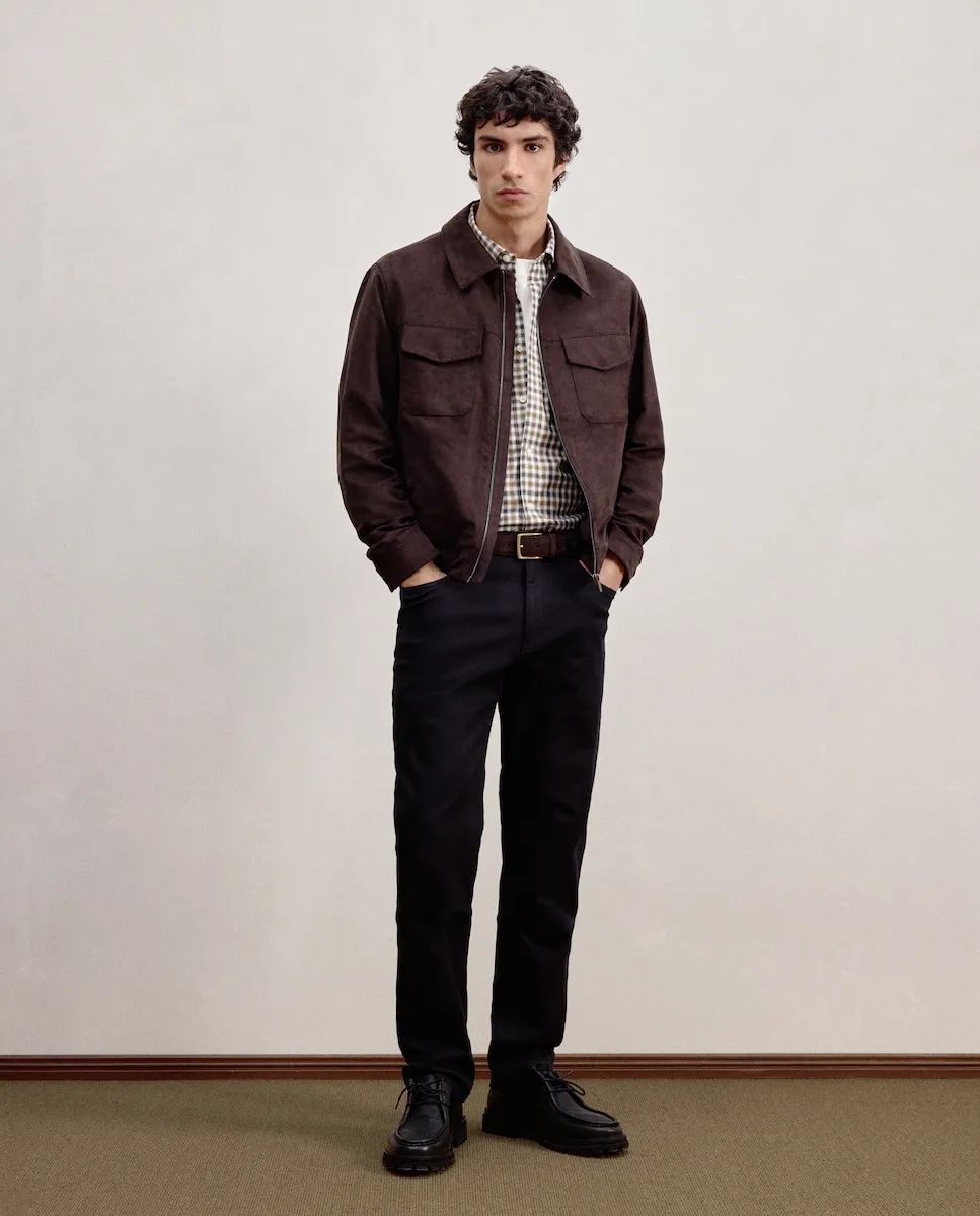 

Мужская замшевая куртка Dustin, темно-коричневый