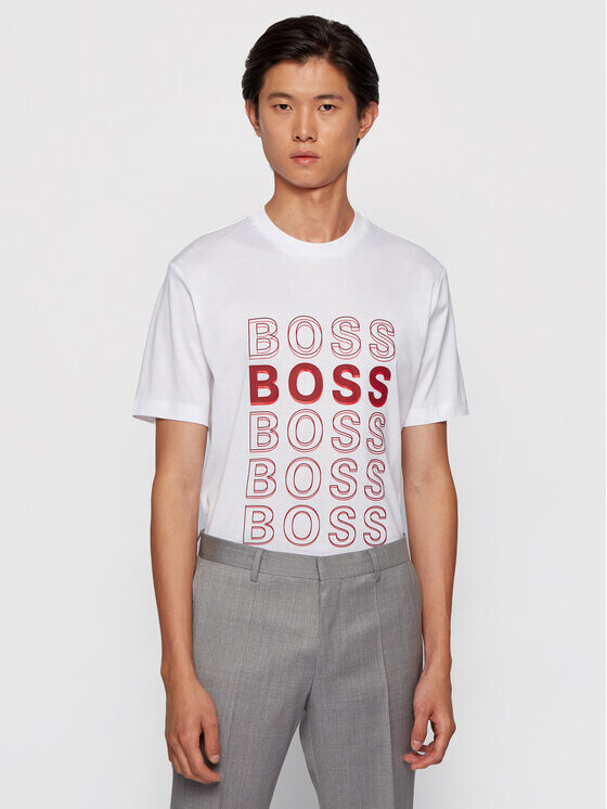 

Футболка стандартного кроя Boss, белый