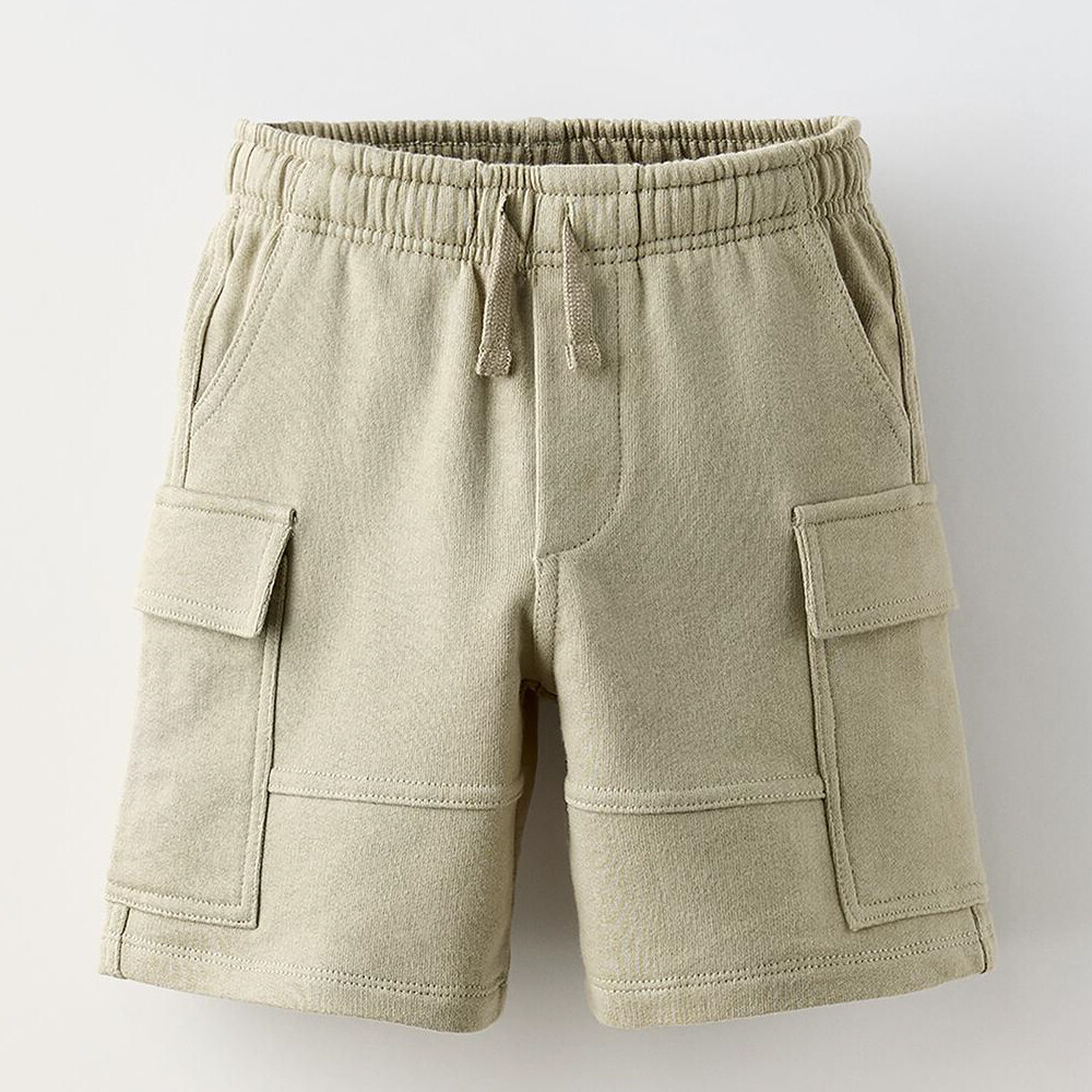 

Шорты Zara Plush Cargo Bermudas, светло-коричневый
