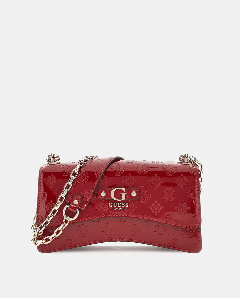 

Сумка через плечо с регулируемой двойной цепочкой Guess, красный