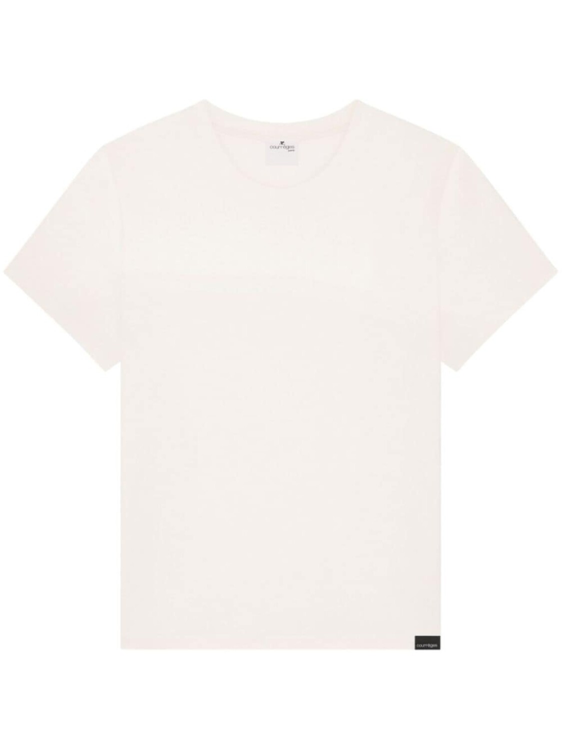

Courrèges футболка из хлопка с аппликацией логотипа, белый