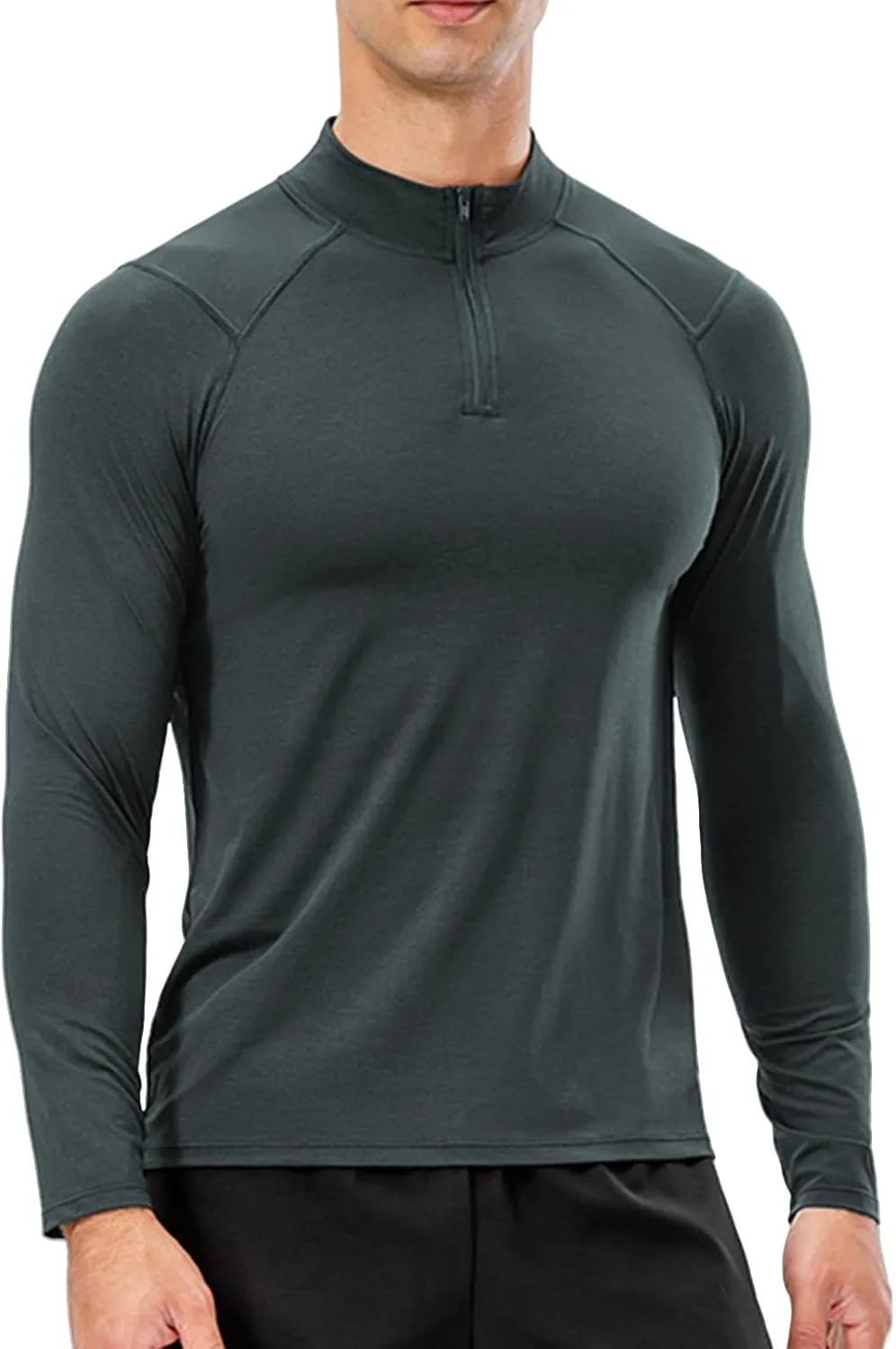 

Мужская футболка Quarter Zip Slim Fit Moisture Wicking Quick Dry RSZGSWS