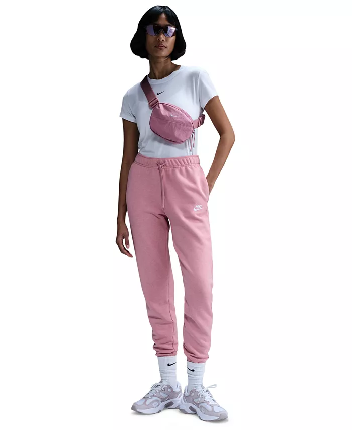 

Женские спортивные брюки Club Fleece Mid-Rise Joggers Nike, розовый