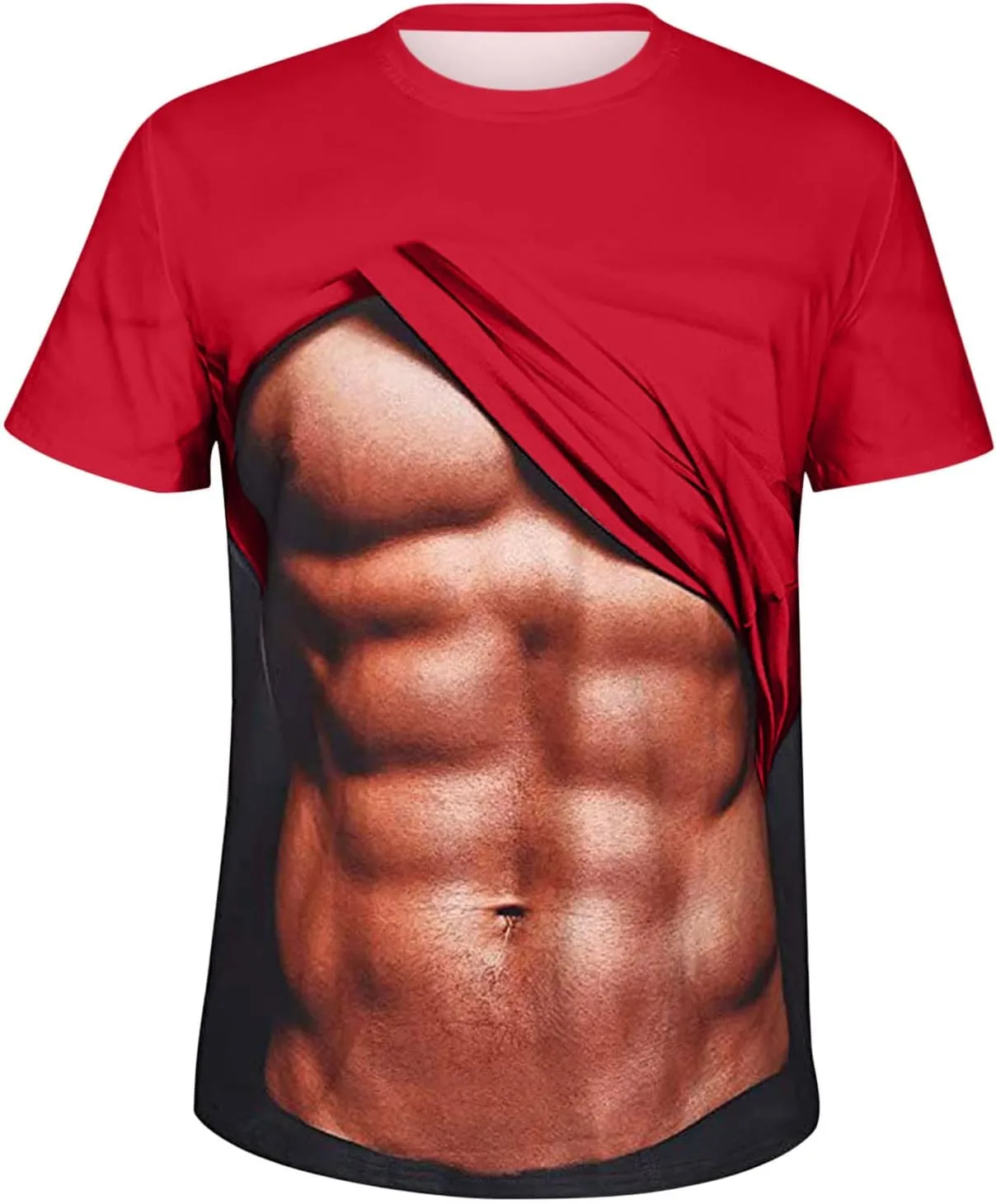 Футболка с принтом для мужчин Funny Muscle Print — фото 3