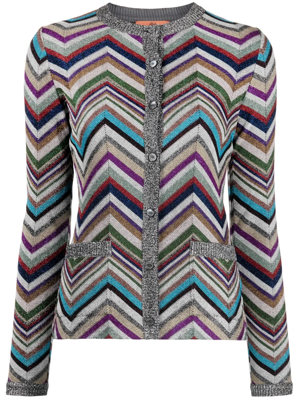 

Топ с узором зигзаг и круглым вырезом Missoni, мультиколор