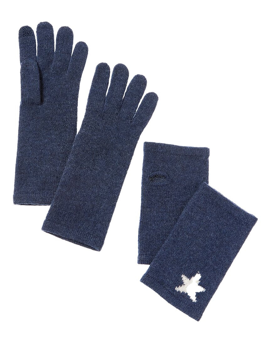 

Перчатки Hannah Rose Mini Star Intarsia 3-в-1 из кашемира