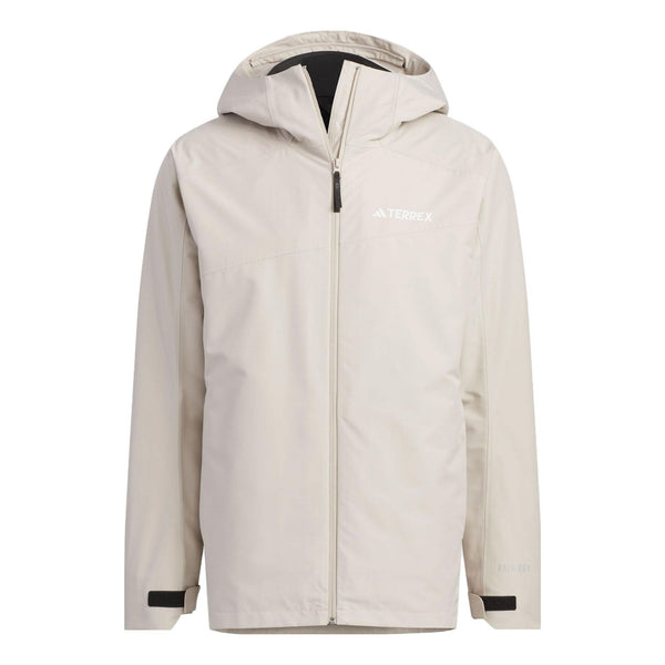 

Куртка three-in-one rain.rdy soft shell jacket Adidas, бежевый