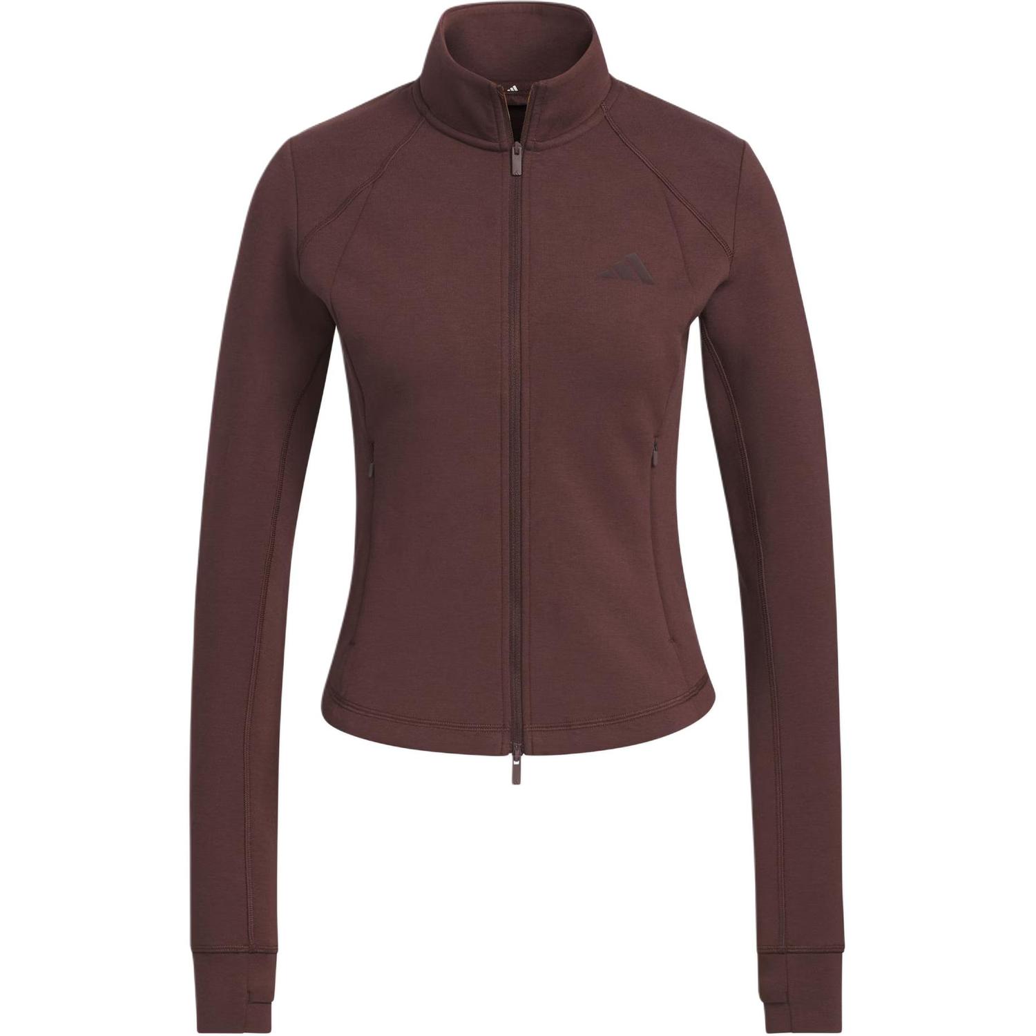 

Adidas Мягкая элегантная облегающая куртка женская, Dark Brown