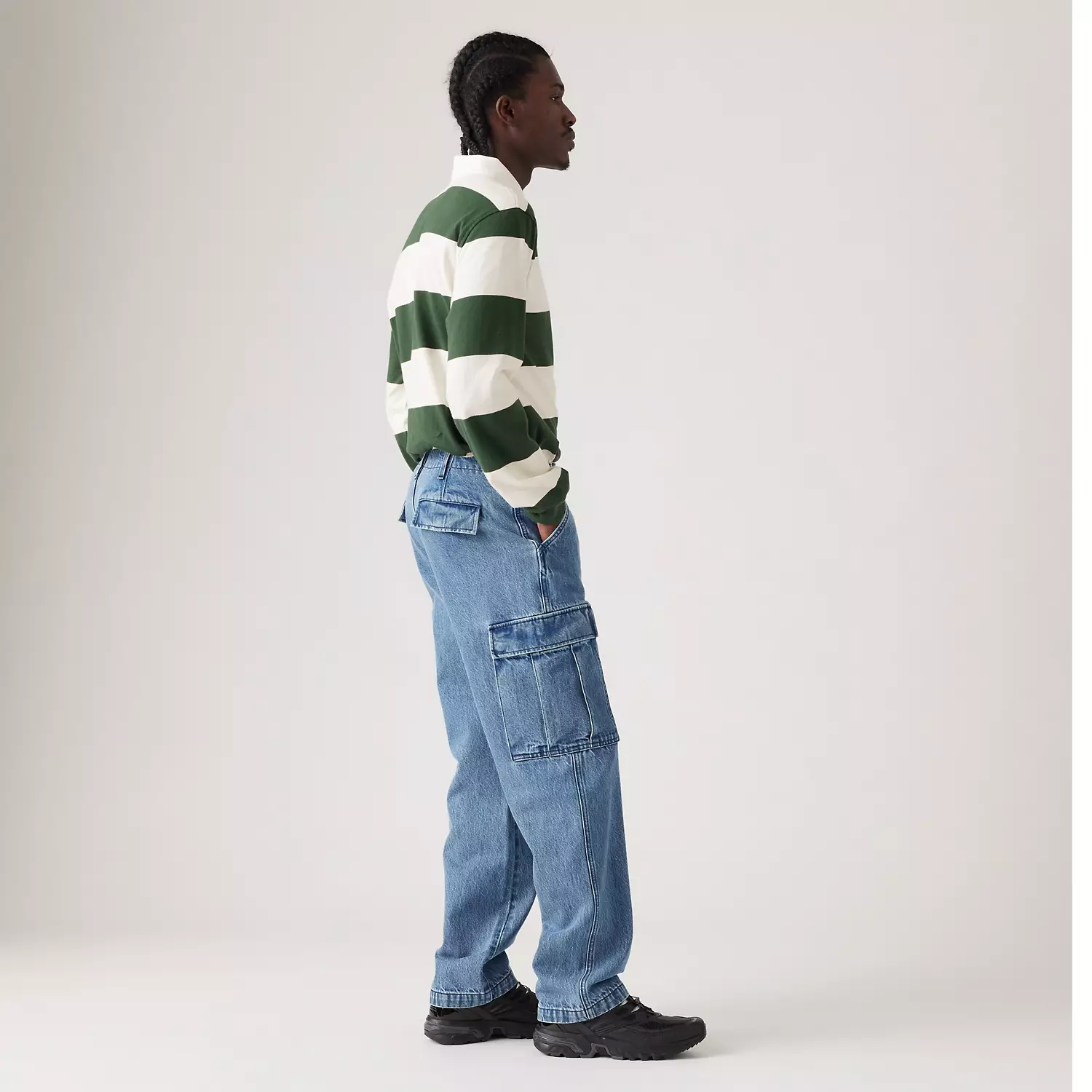 Мужские брюки карго прямого кроя Levi's xx, цвет Surplus Baggage - Medium Wash - Non-Stretch — фото 2