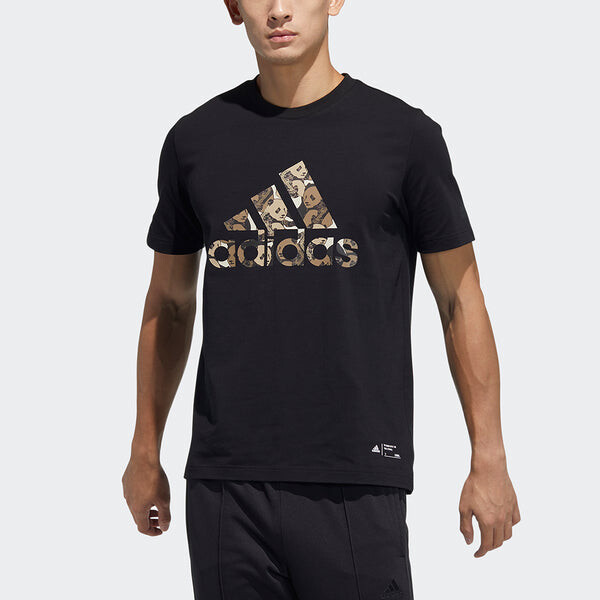 Футболка adidas China Tee M Panda Crew Neck Sports Short Sleeve Black, черный — фото 3