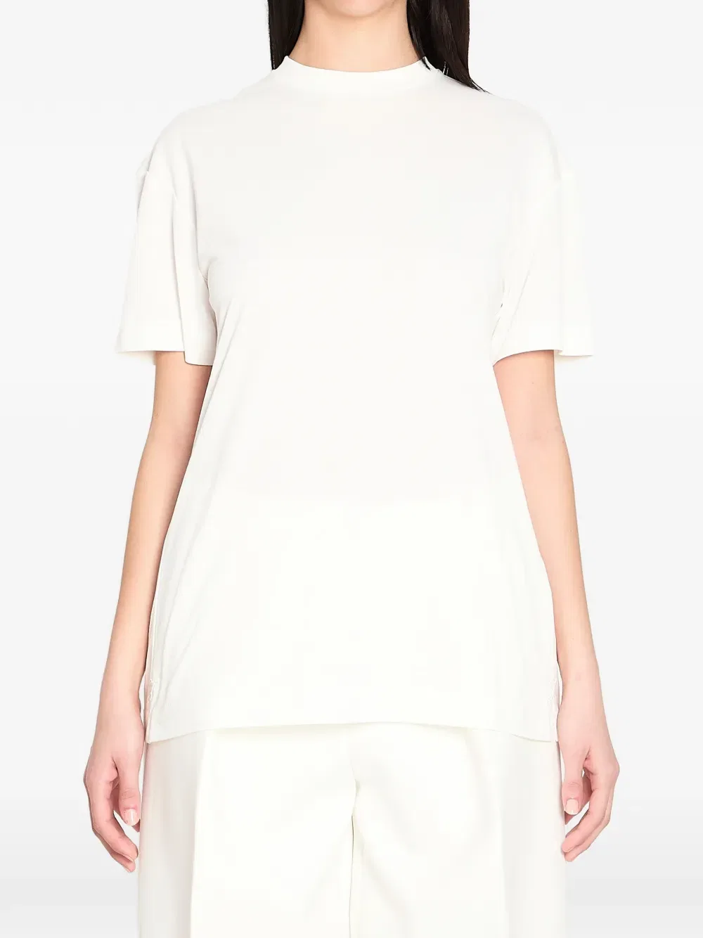 Футболка с эффектом бумаги Ventadou Jacquemus, белый