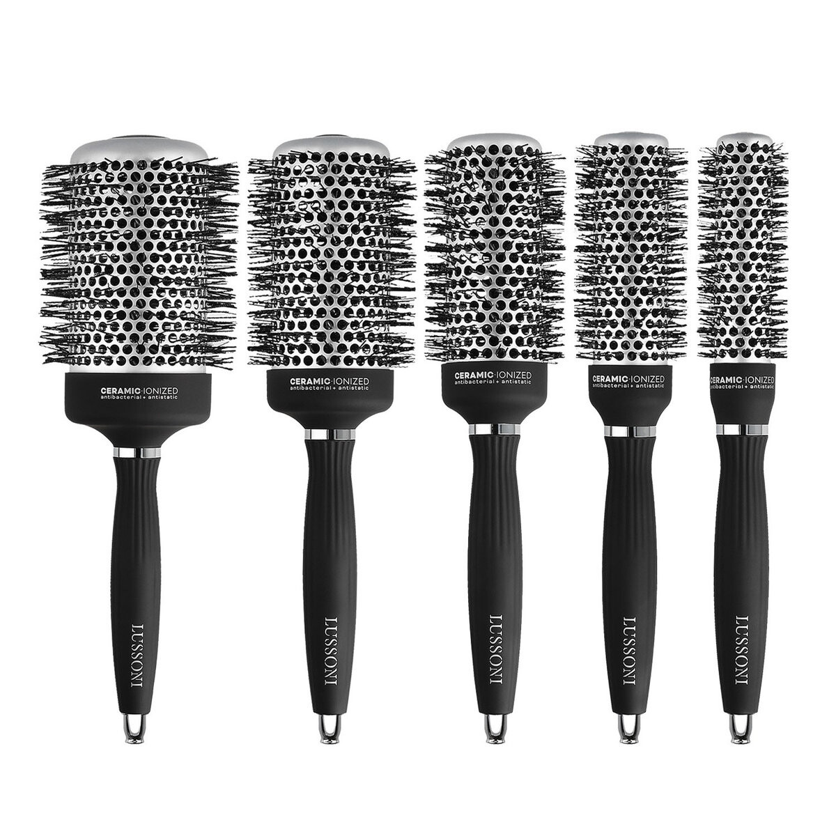 LUSSONI by Tools For Beauty, Hot Volume — набор из 5 профессиональных кистей для укладки волос, 5 шт
