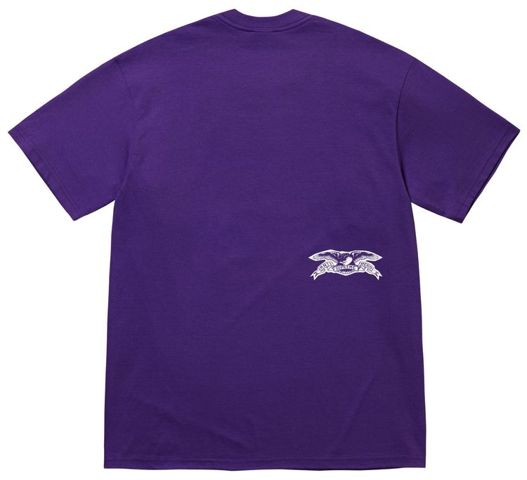 Футболка Supreme x Antihero Ozzy, фиолетовая — фото 2