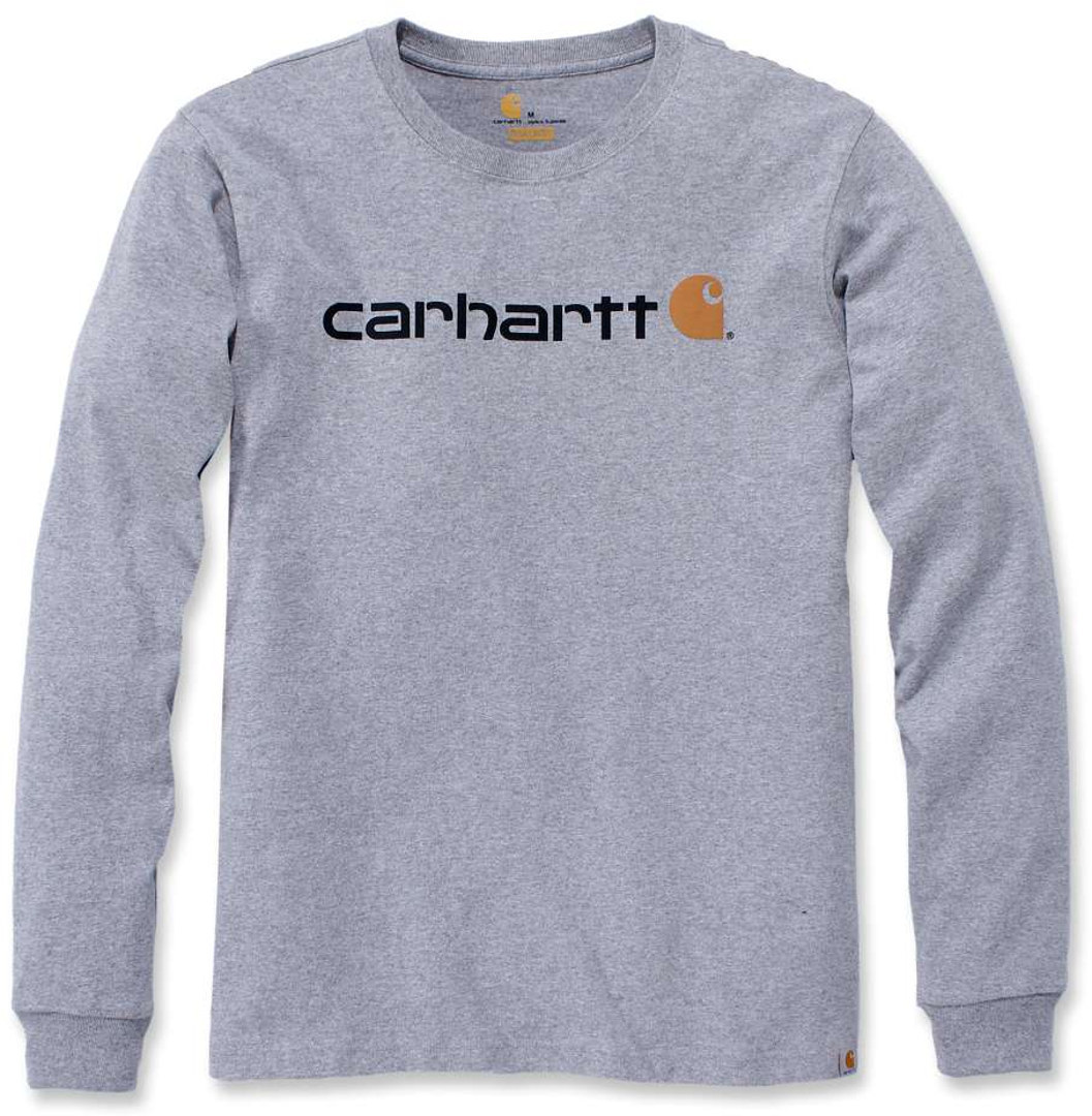 

Лонгслив Carhartt EMEA Workwear Signature Graphic Core Logo Longsleeve, светло-серый