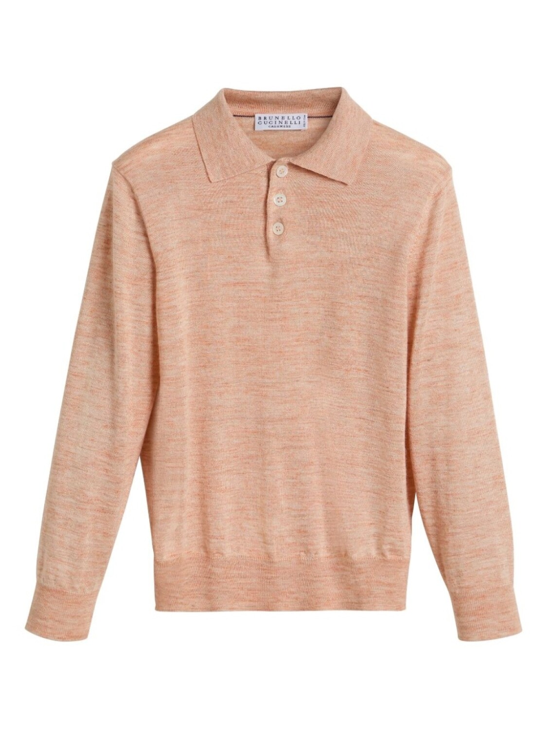 

Brunello Cucinelli Kids трикотажная рубашка поло, оранжевый