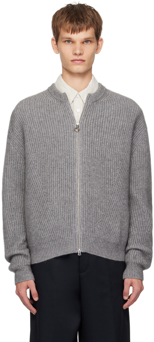 

Серый свитер на молнии Solid Homme