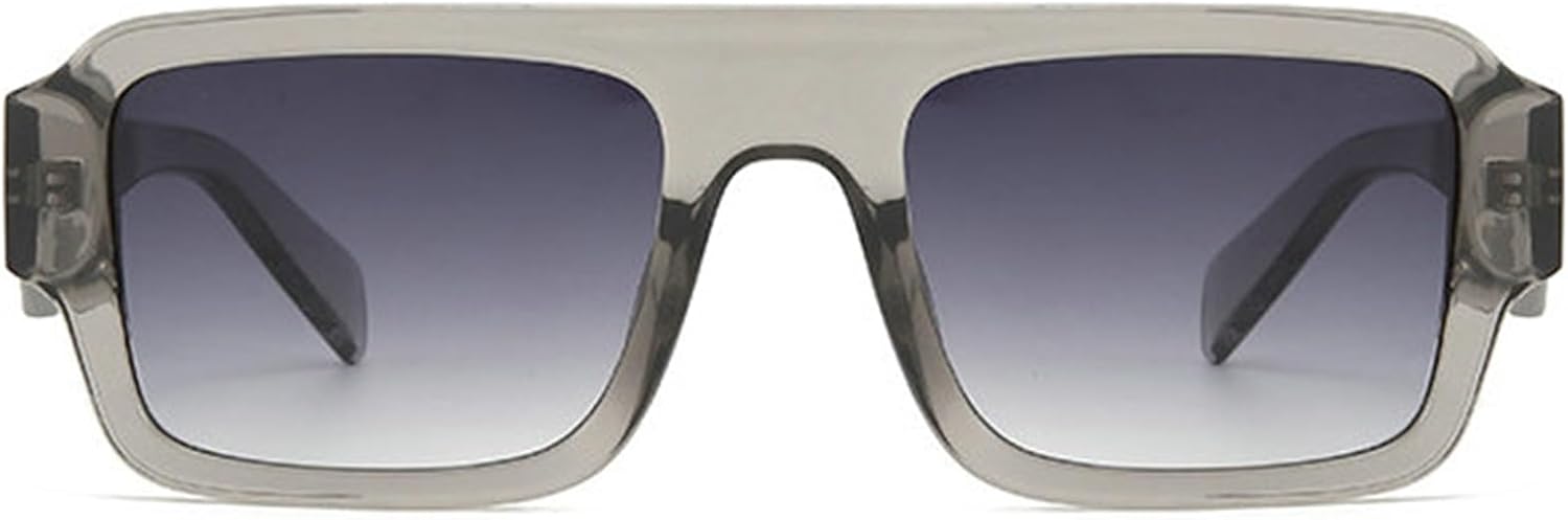 

Винтажные квадратные солнцезащитные очки-пилот Willochra для женщин и мужчин, градиентные солнцезащитные очки с плоской верхней частью, прямоугольные, в стиле 70-х, зеленые, C6