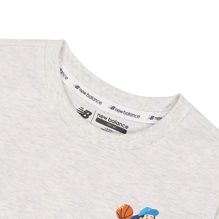 Футболка серая для детей 3-7 лет New Balance, серый — фото 3