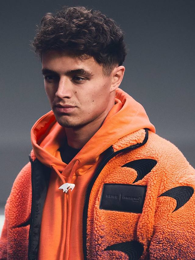

Дрифтовая куртка из флиса с вышивкой Reiss x McLaren, Orange/Multi