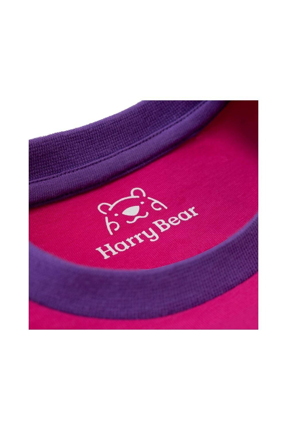 Уютная облегающая пижама с принтом единорога Harry Bear, фиолетовый — фото 3