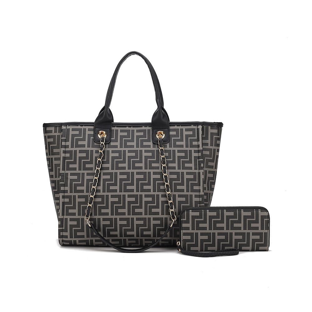 

Женская большая сумка из веганской кожи Mkf Collection Marlene с кошельком от Mia K MKF Collection, черный
