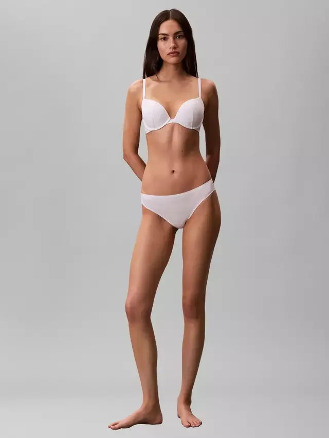 Идеально сидящие кружевные трусики-бикини Calvin Klein, White