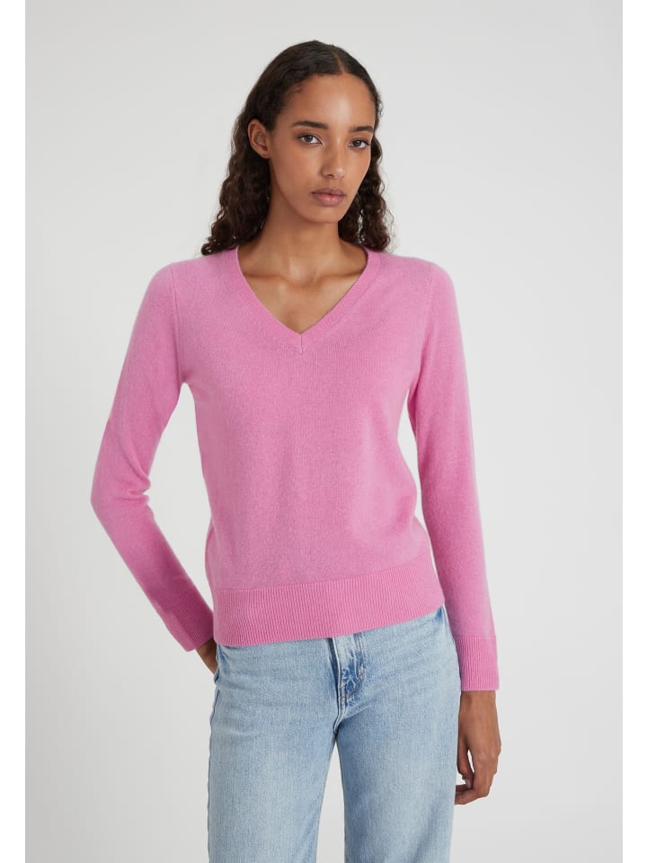 

Style Republic Кашемировый свитер с V-образным вырезом конфетно-розового цвета