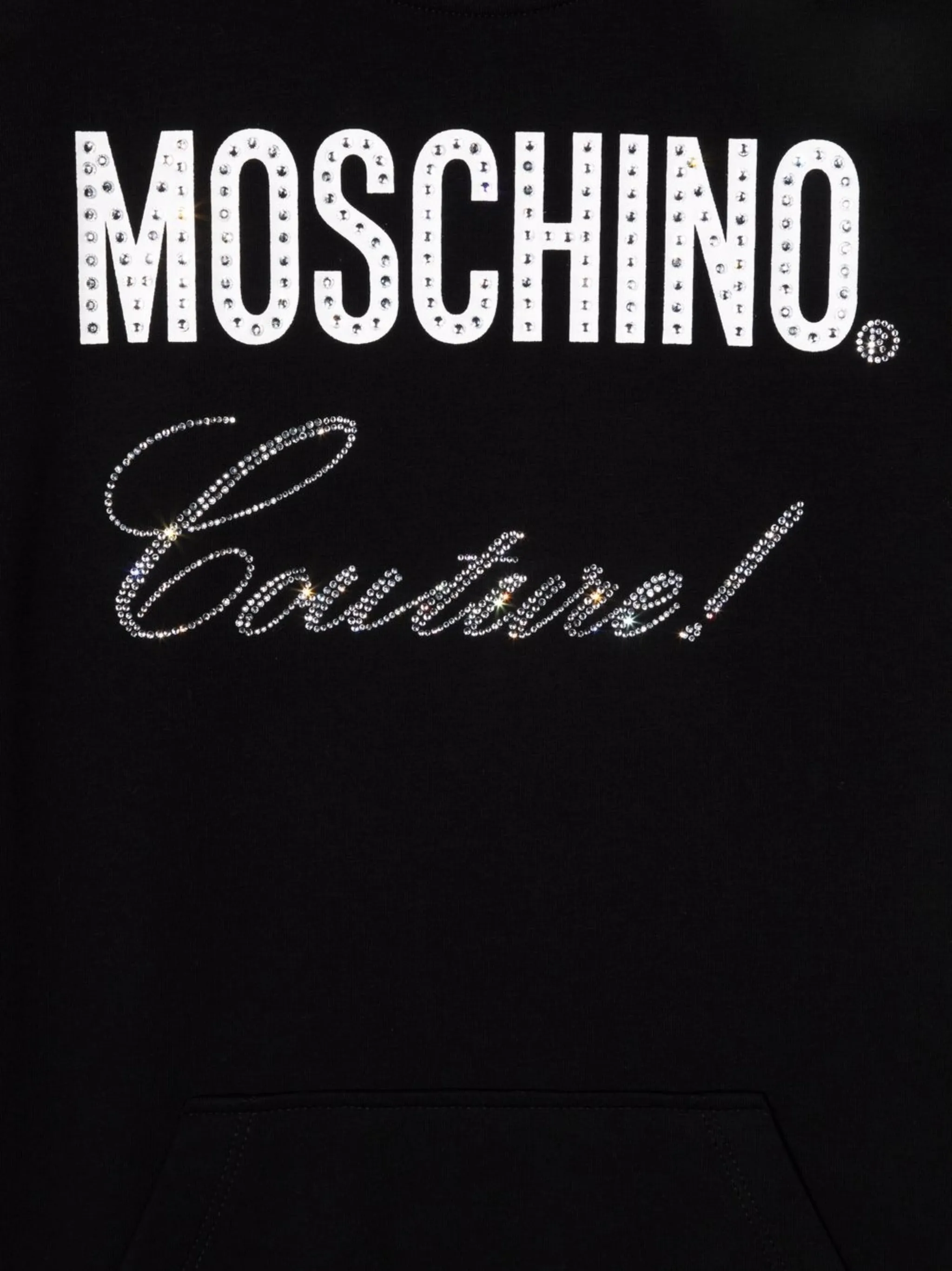 Платье с логотипом Couture Moschino Kids, черный — фото 3