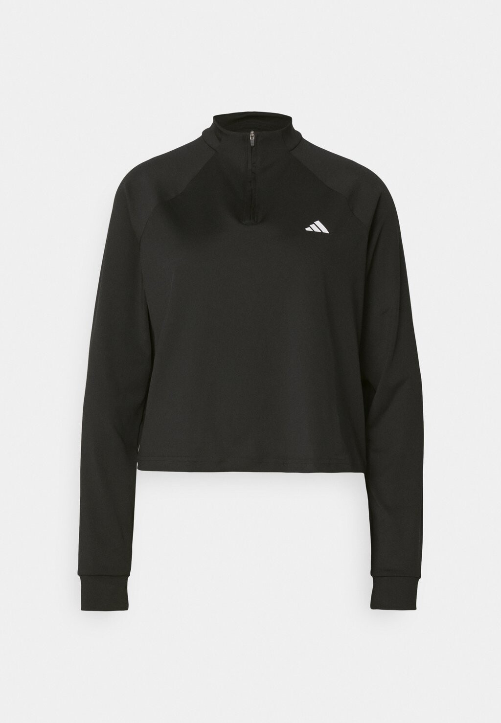 Топ с длинными рукавами TRAIN ESSENTIALS MINIMAL BRANDING 1/4 ZIP COVER UP adidas Performance, цвет black — фото 4