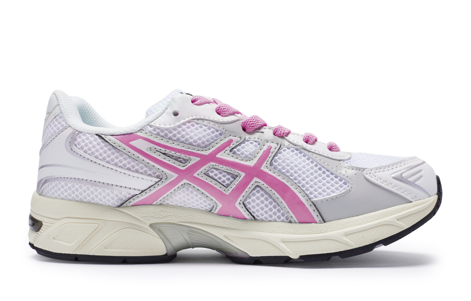ASICS Gel-1130 Амортизирующие износостойкие дышащие низкие кроссовки для бега унисекс белый серый розово-красный - серый белый розовый, цвет Gray White Pink — фото 4
