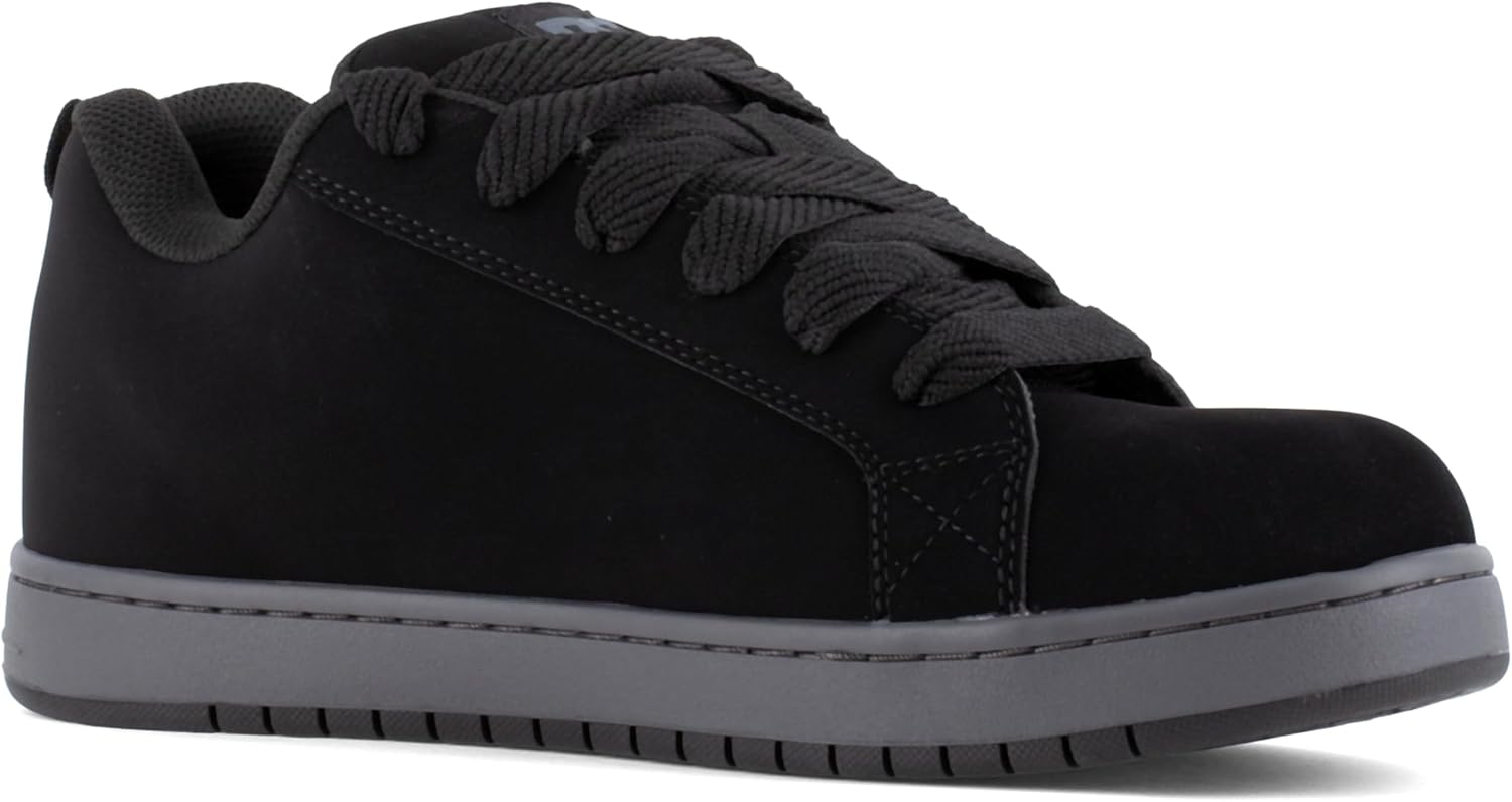 

Мужские ботинки DC Mens Court Graffik Work с черно-серым дизайном и композитным носком