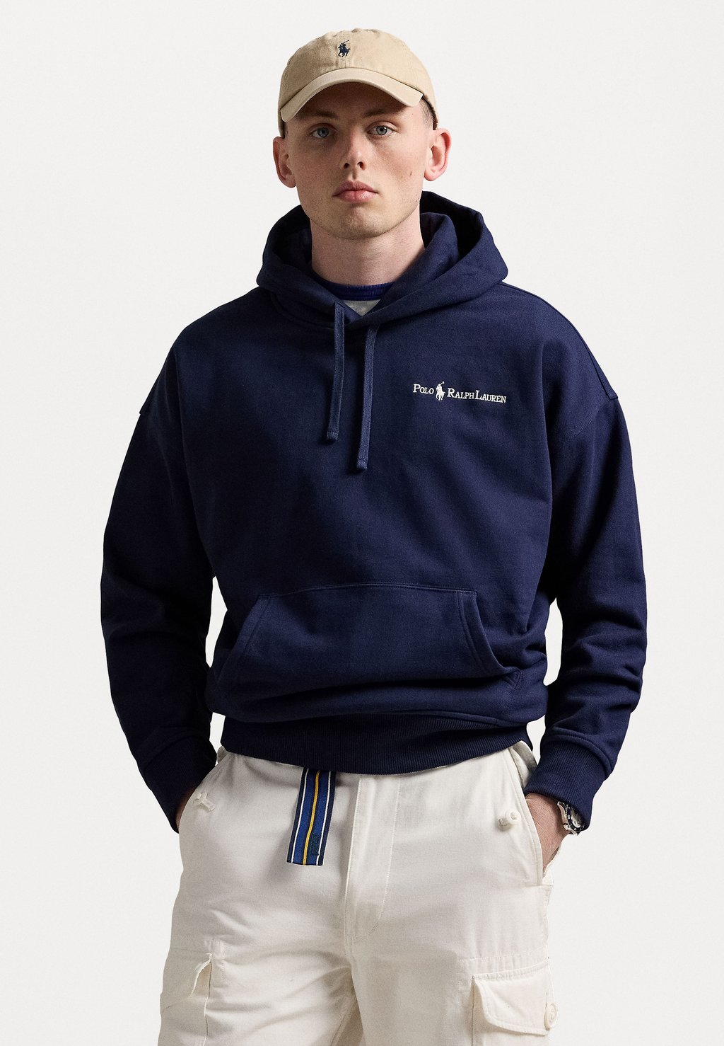

Толстовка с капюшоном RELAXED FIT LOGO FLEECE HOODIE - Sweatshirt Polo Ralph Lauren, темно-синий