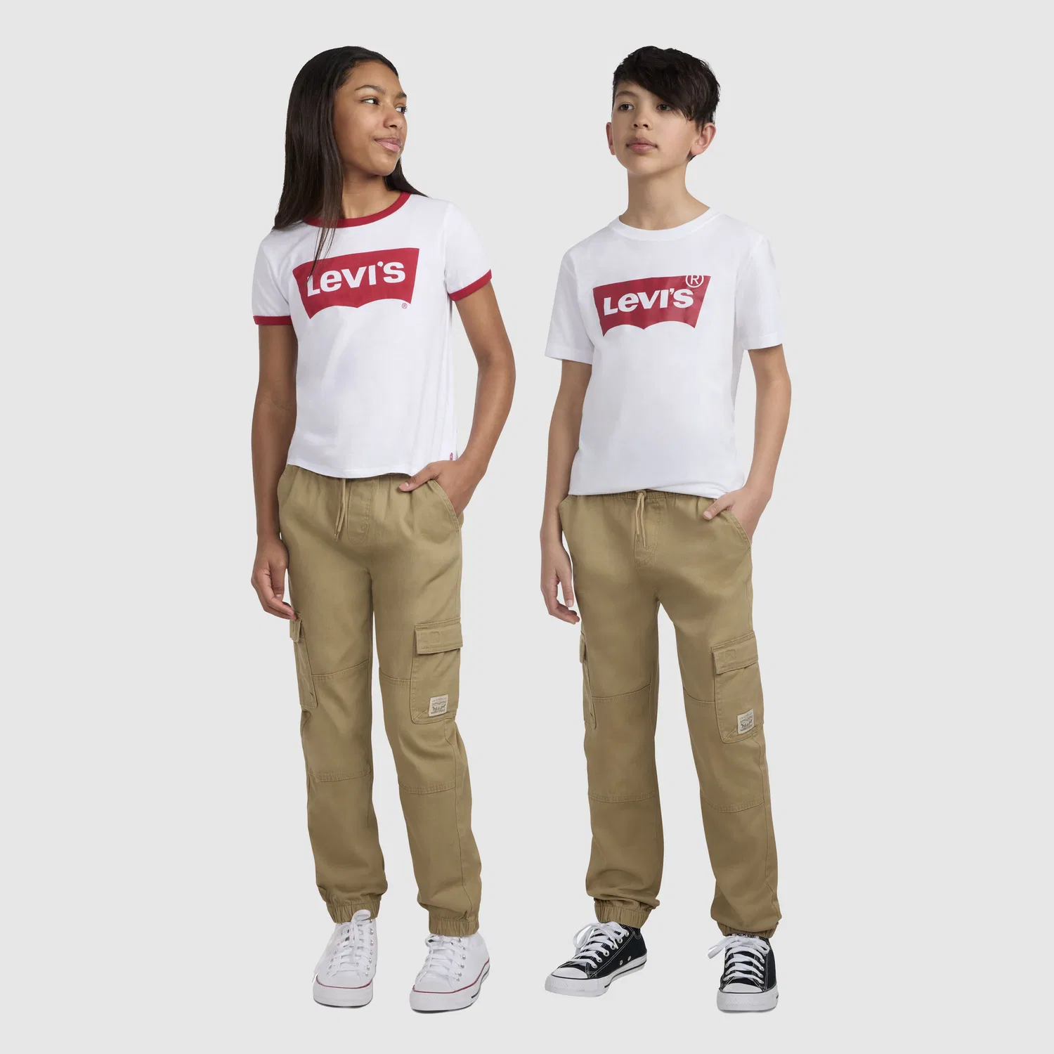 Свободные спортивные брюки-карго для мальчиков 8-20 лет Levi's, Brown — фото 2