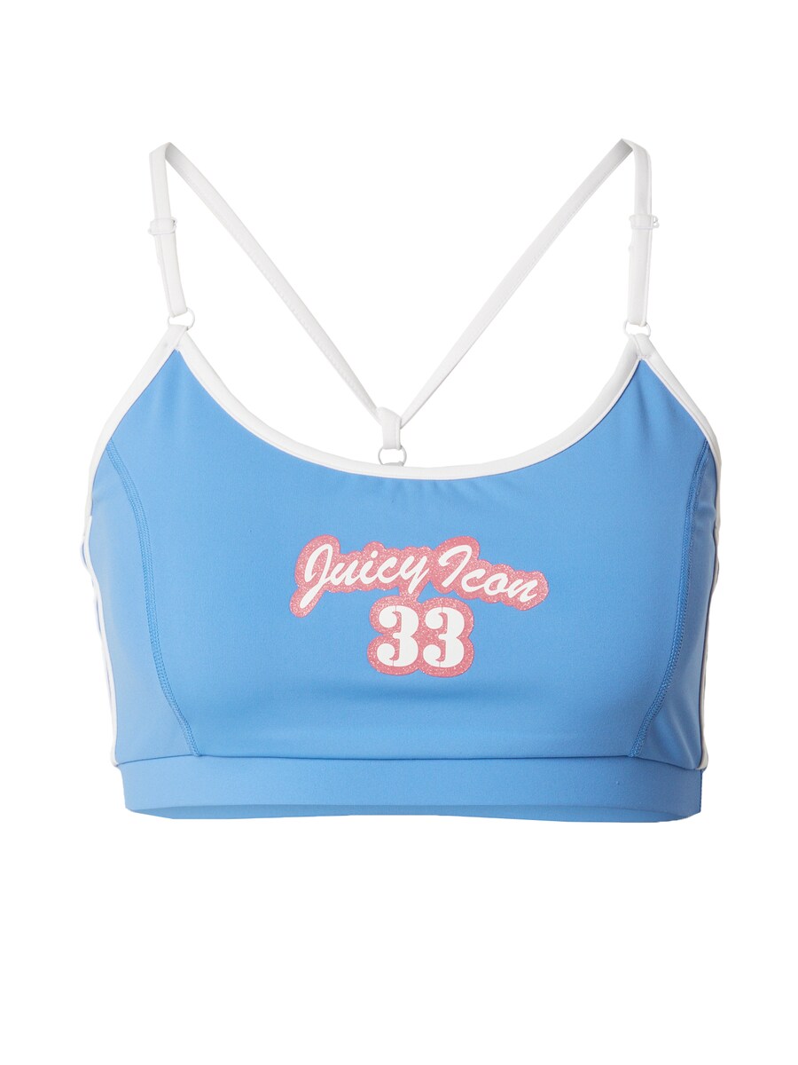 

Спортивный бюстгальтер без косточек Juicy Couture Sport, лазурный