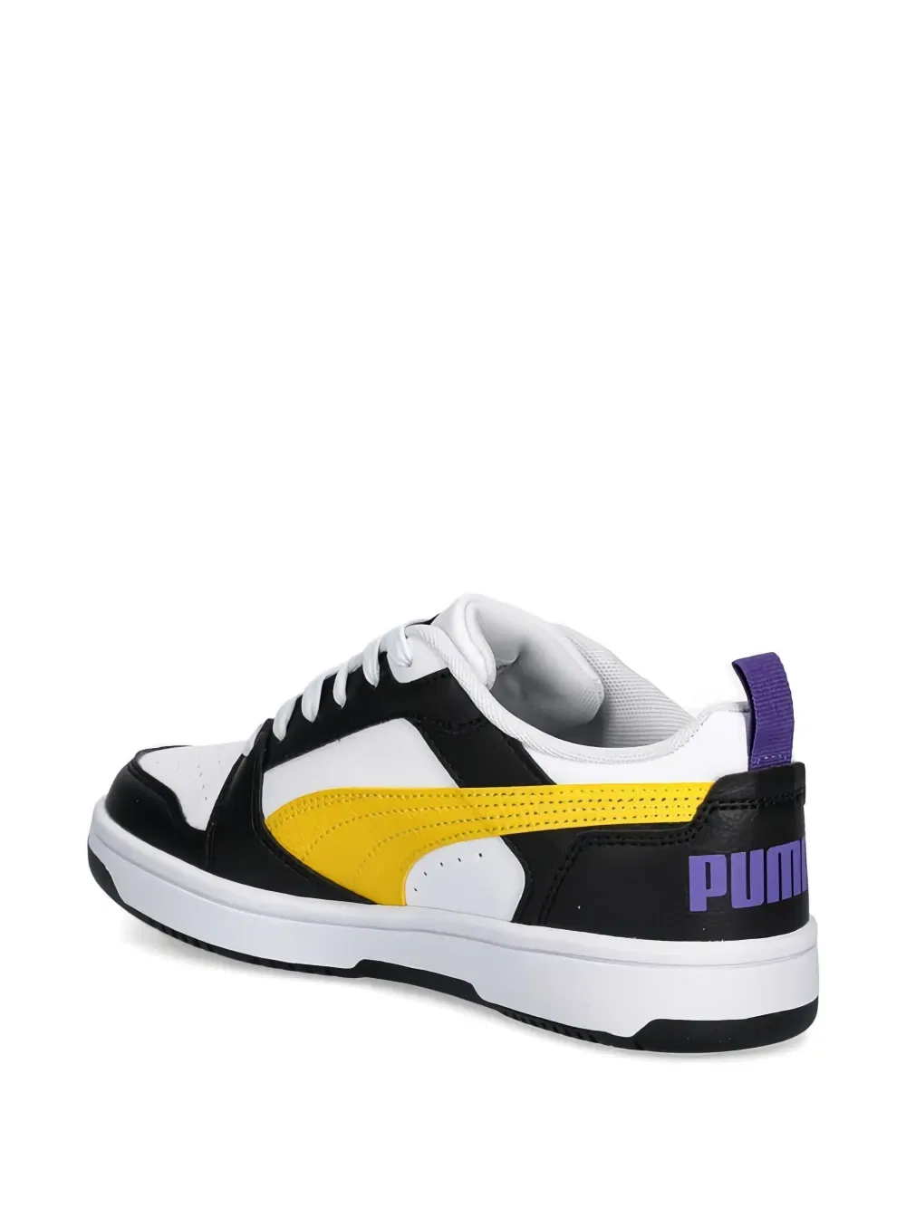 Кроссовки с перфорированным логотипом Puma Kids, белый — фото 3