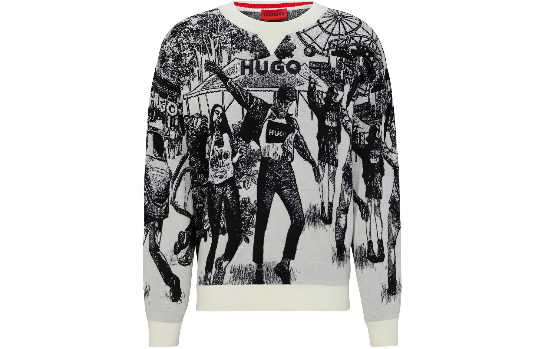 

Свитер мужской белый HUGO BOSS