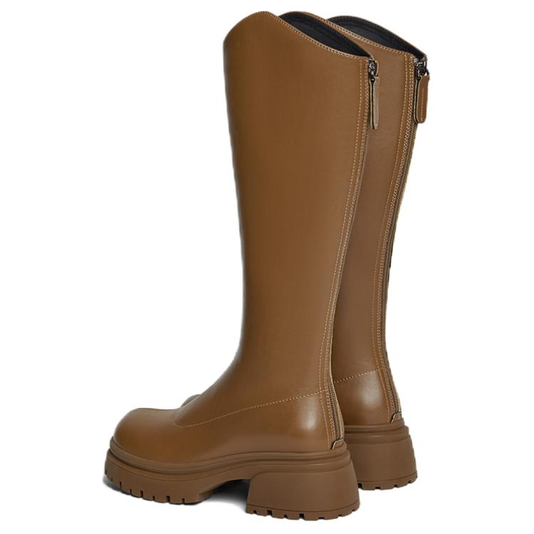 BATA Женские высокие сапоги светло-коричневые, цвет Light Coffee — фото 4