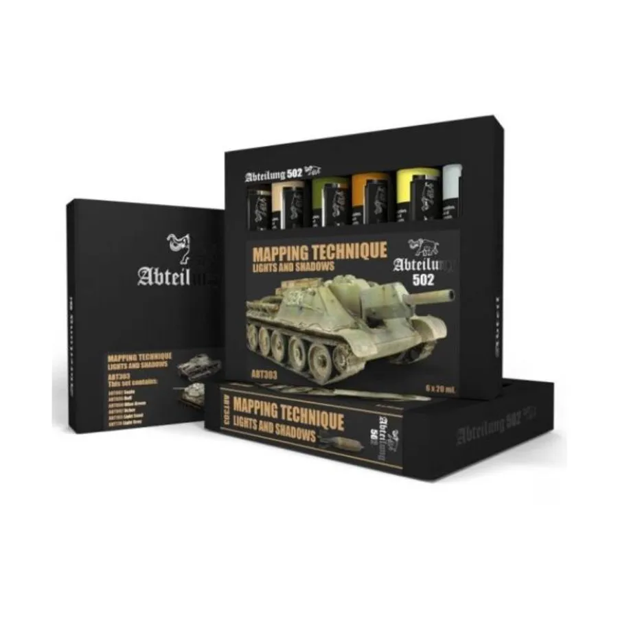 

Техника картографирования света и тени, Abteilung 502 - Modelling Oils Sets (AK-Interactive)