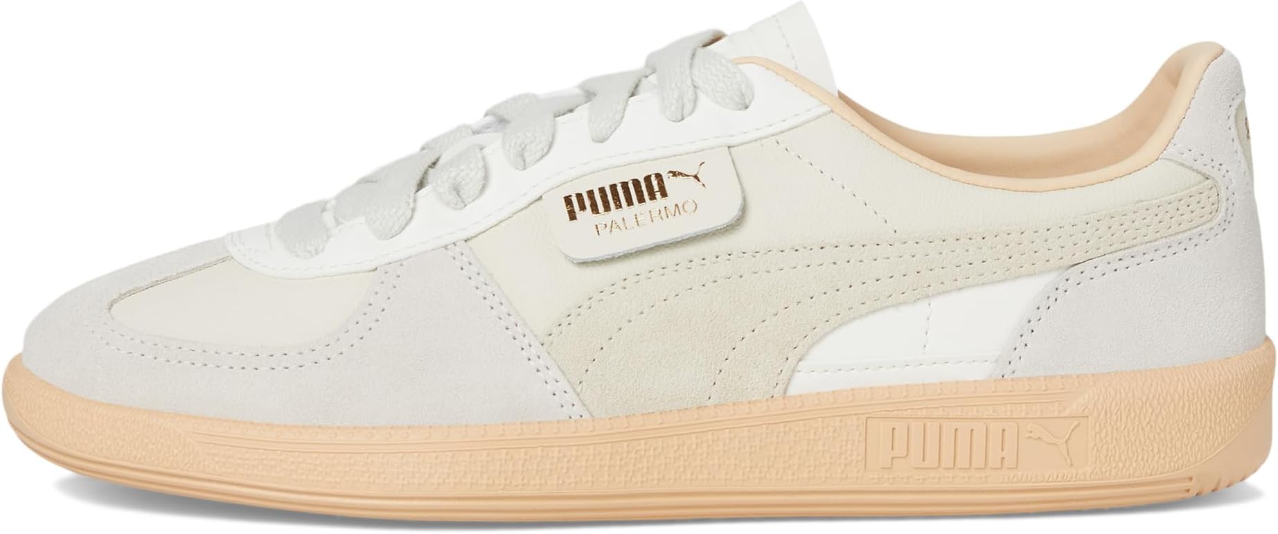 Кроссовки PUMA Palermo Sneakers, цвет Warm White/Alpine Snow/Cashew — фото 4