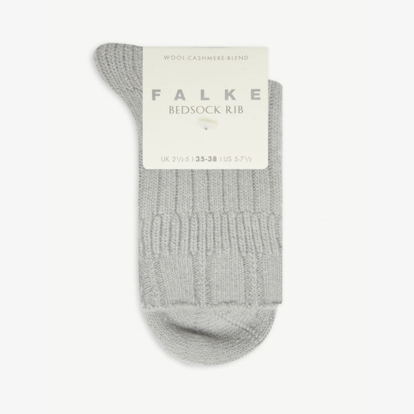 

Носки bedsock в рубчик трикотажные из смесовой шерсти Falke, серебряный, Серый, Носки bedsock в рубчик трикотажные из смесовой шерсти Falke, серебряный