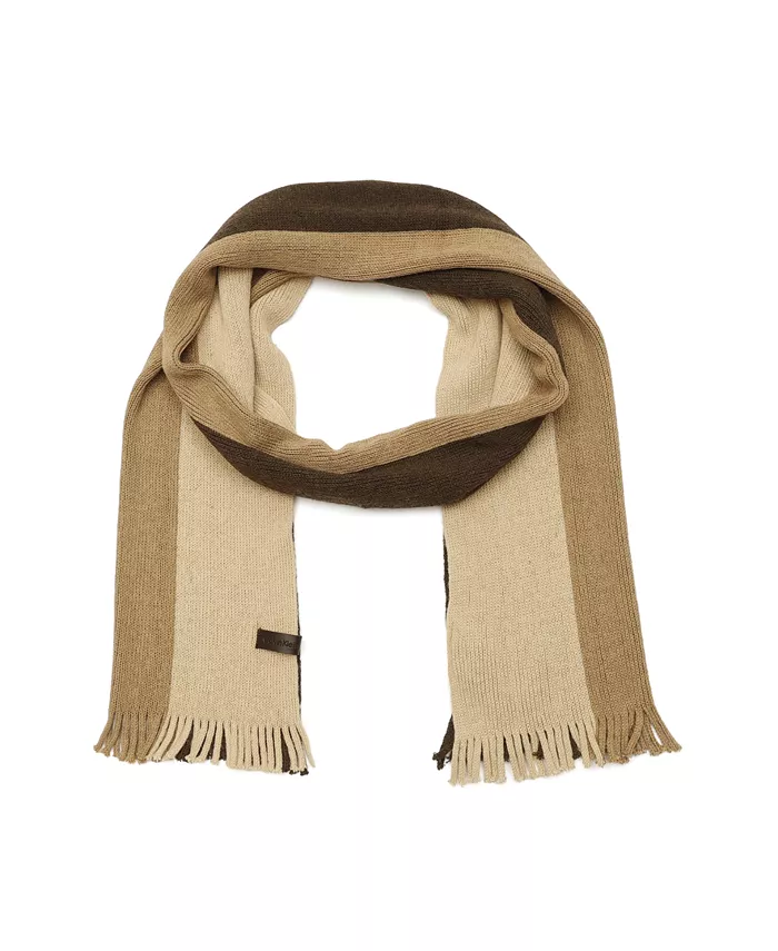 

Мужской шарф Gradient Stripe Raschel Calvin Klein, коричневый