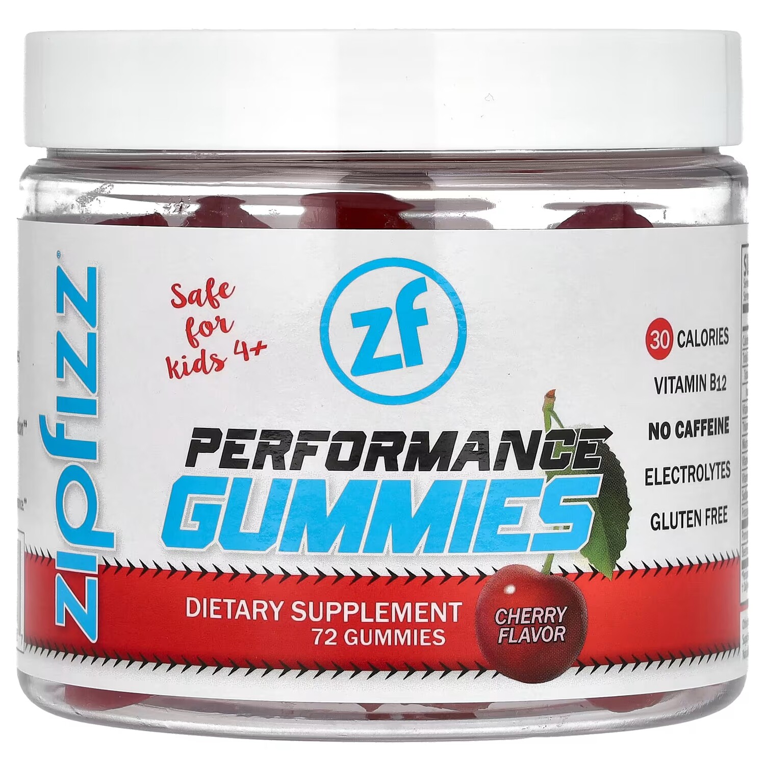

Добавка . Zipfizz Performance для детей от 4 лет с вишней, 72 жевательных конфеты