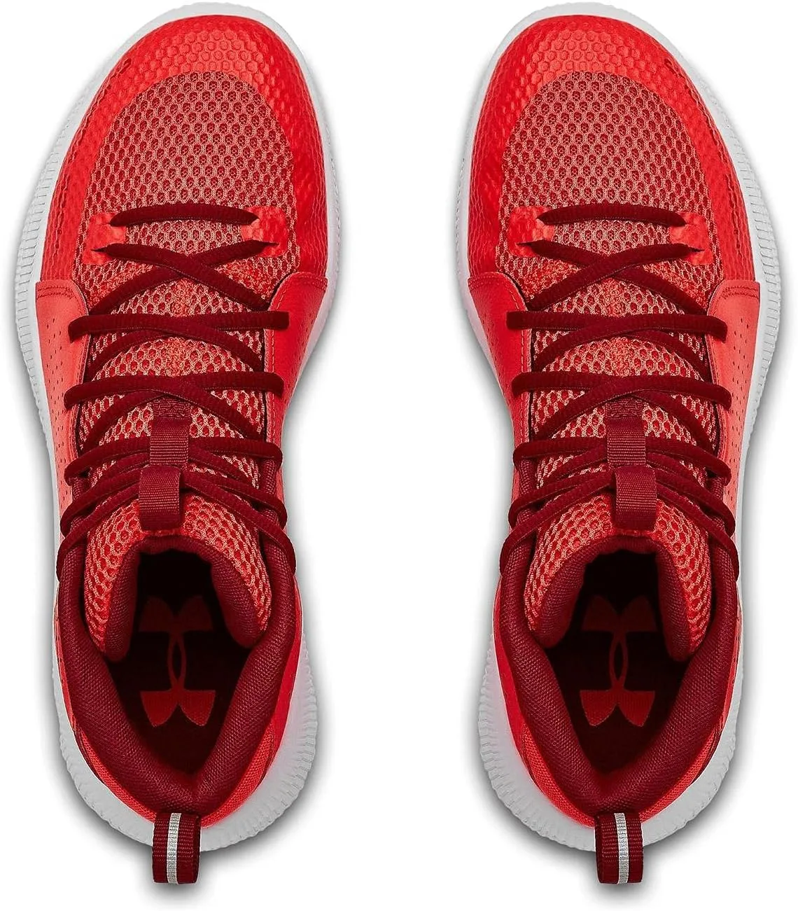 Мужские домашние кроссовки Under Armour Charged Engage, белый/красный — фото 4