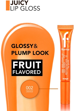 Увлажняющий блеск для губ flormar Juicy Lip Gloss, 002 Orange 10 ml — фото 3