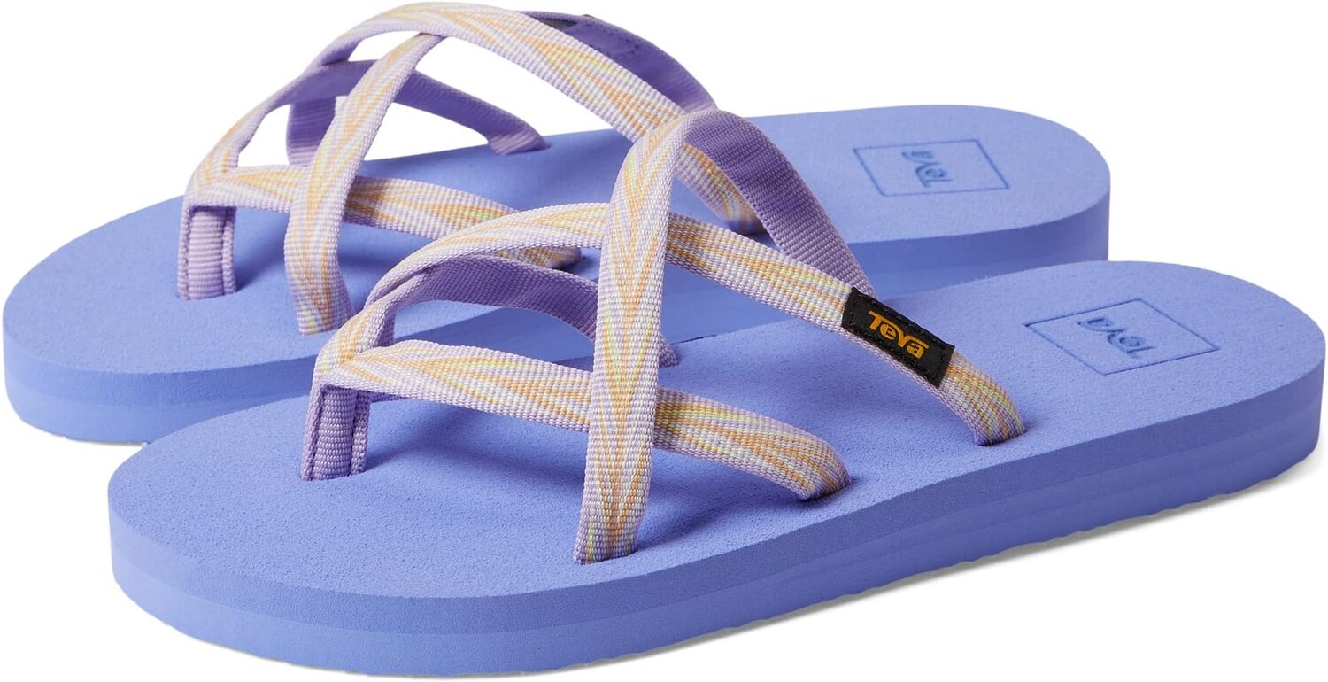 

Сандалии на плоской подошве Olowahu Teva, цвет Palms Lilac